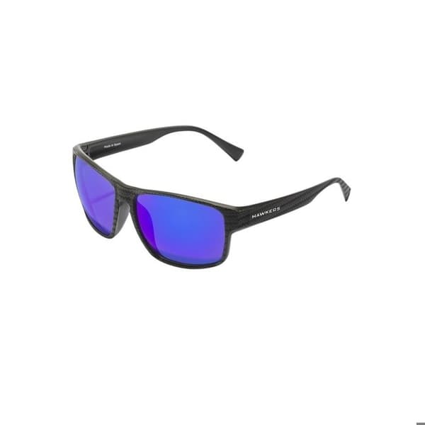 Solsken - Hawkers - Faster Raw Carbon Fiber - Unisex - Blå spegelglas - UV400 skydd