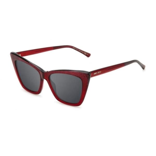Jimmy Choo LUCINE/S RÖTT GLITTER (DXL T4), Solglasögon