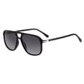 Miniatyrbild 1 av 4: Solglasögon - Hugo Boss - BOSS 1042-S-IT 807 9O - Svart Glansig - Grå Gradient - Aviator