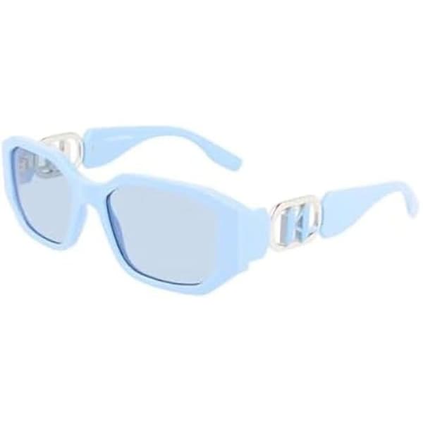Solglasögon - KARL LAGERFELD - KL6085S - Färg 450 Azure - Blå linser - Trendig stil