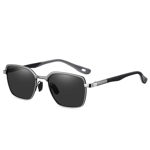 INF Stilfulde solbriller - A766 Gunmetal stel med grå linser