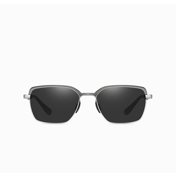 INF Stilfulde solbriller - A766 Gunmetal stel med grå linser