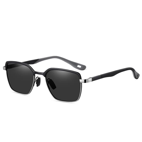 INF Stilfulde solbriller - A766 Gunmetal stel med grå linser