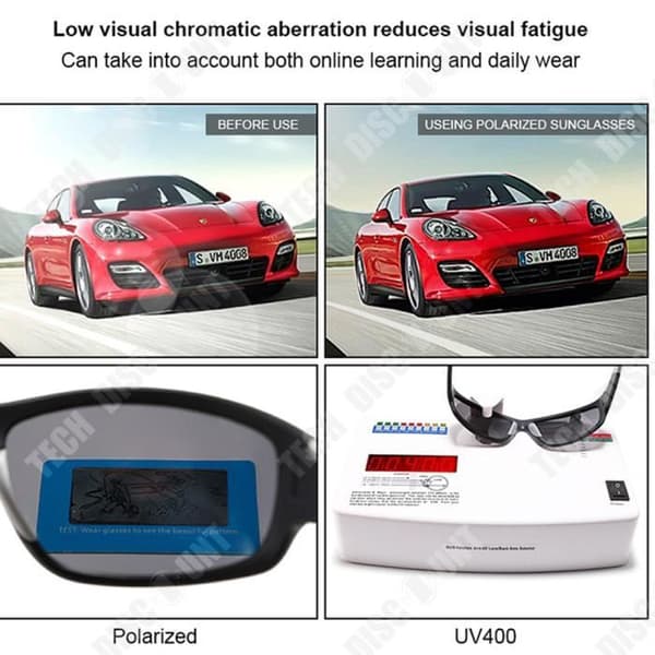 TD® Leaf Polarized Solglasögon Köra Fiske Solskydd Solglasögon med stor ram i Europa och Amerika