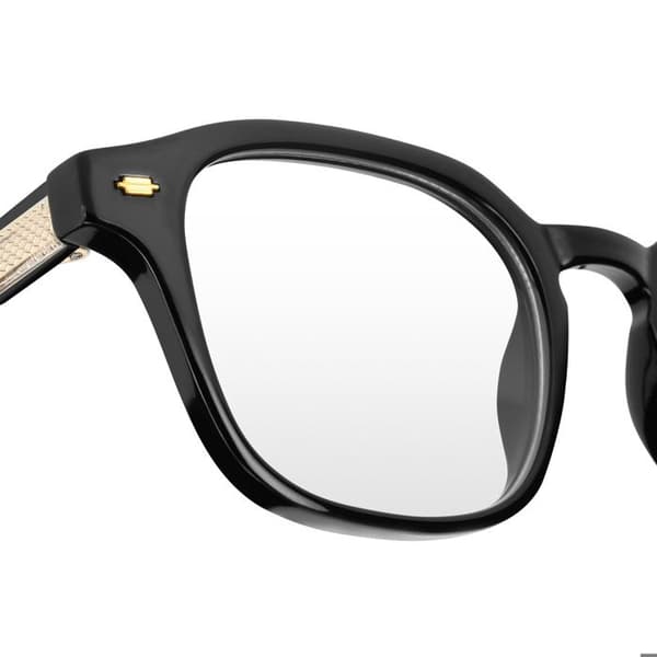 Svart Fyrkantiga Solglasögon CV3037 Transparenta UV400 Linser