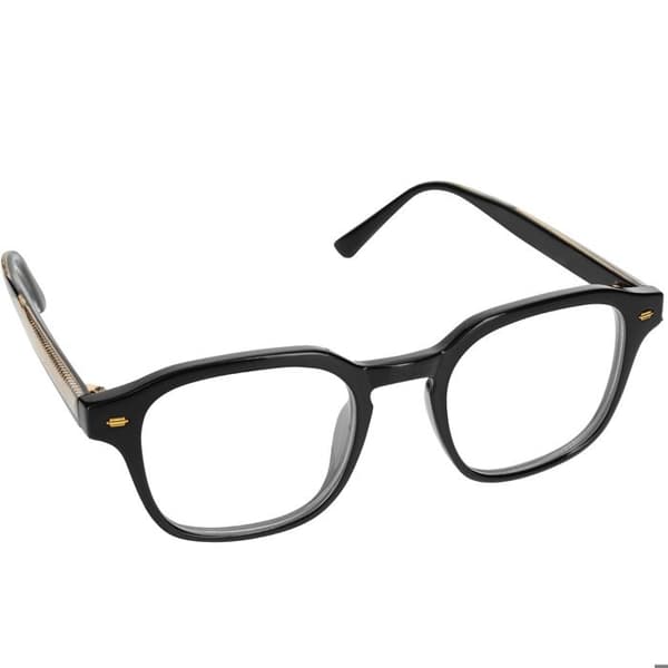 Svart Fyrkantiga Solglasögon CV3037 Transparenta UV400 Linser