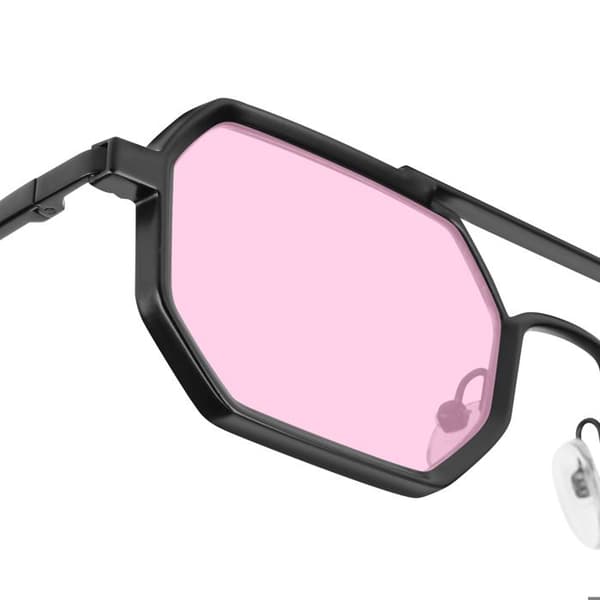 Octagonala Solglasögon CV3015 UV400 Färgade Linser Rosé