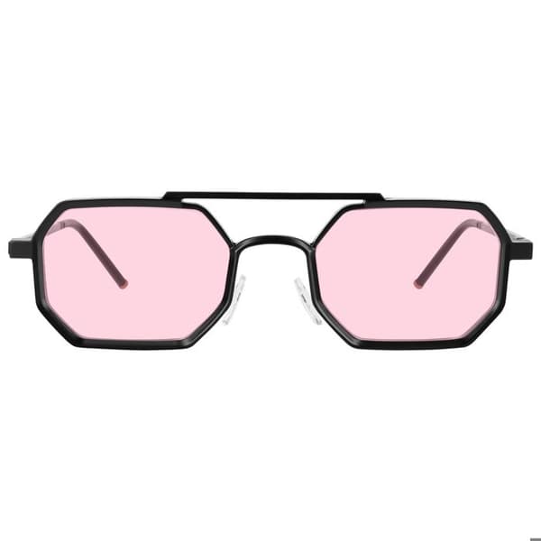 Octagonala Solglasögon CV3015 UV400 Färgade Linser Rosé