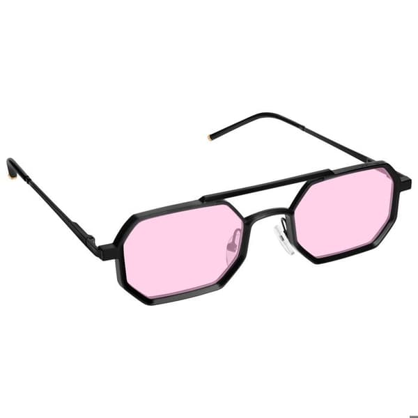 Octagonala Solglasögon CV3015 UV400 Färgade Linser Rosé