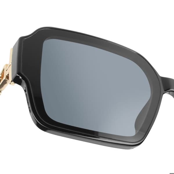 Svarta UV400 tonade solglasögon med fyrkantig ram CV3065