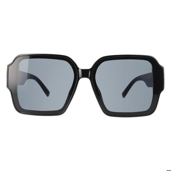 Svarta UV400 tonade solglasögon med fyrkantig ram CV3065