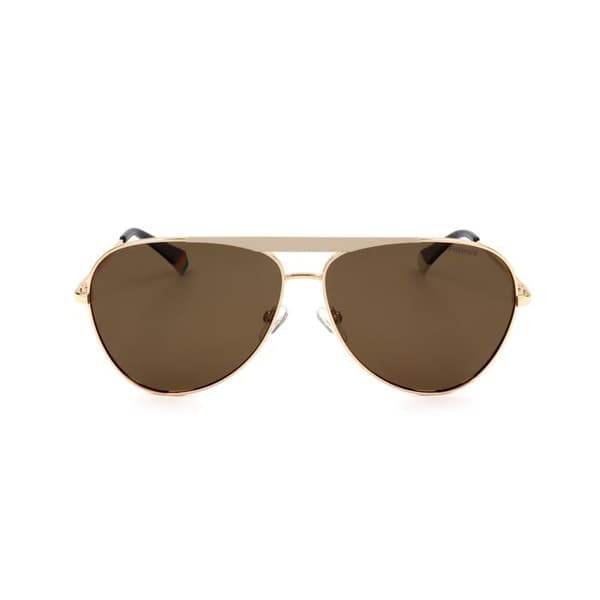 Polaroid solglasögon PLD 6200/S/X 61/12/145 Y3R GULD IVORY ROSTFRITT STÅL UNISEX PLD SUN PLD 6200/S/X Y3R 61 12 145