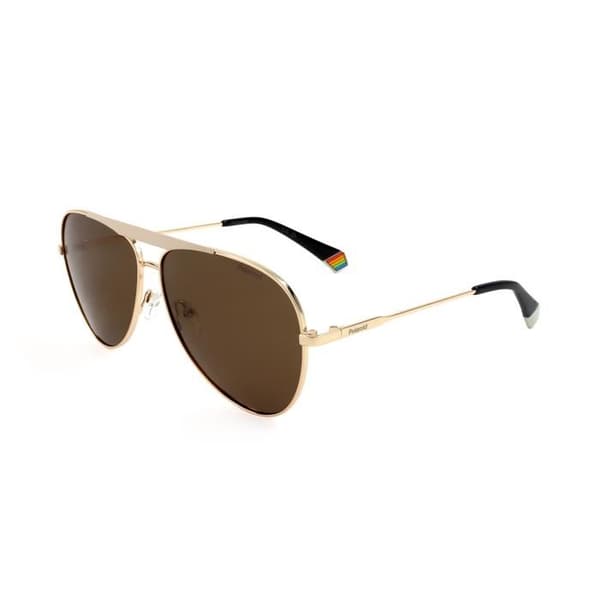 Polaroid solglasögon PLD 6200/S/X 61/12/145 Y3R GULD IVORY ROSTFRITT STÅL UNISEX PLD SUN PLD 6200/S/X Y3R 61 12 145