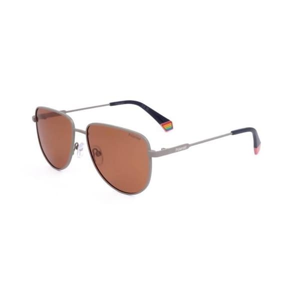 Polaroid Solglasögon PLD 6196/S/X 56/15/145 2M8 MATTS GRÅ ORANGE ROSTFRITT STÅL UNISEX PLD SUN PLD 6196/S/X 2M8 56 15 145