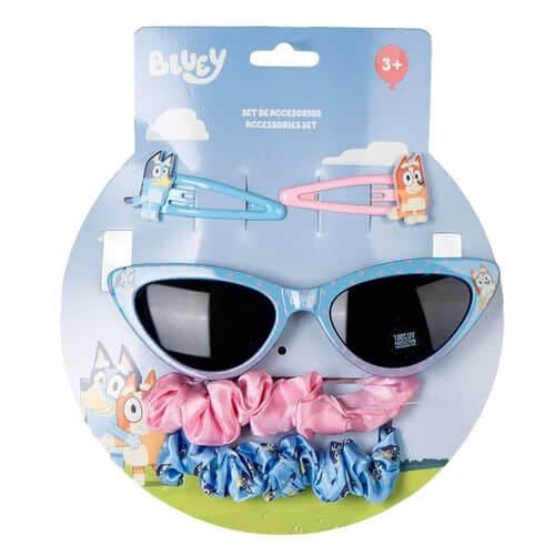 Bluey solglasögon och hårtillbehör set