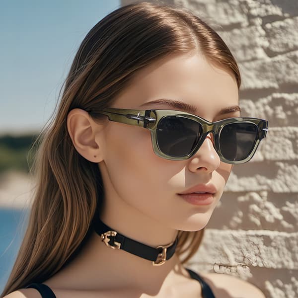 INF Trendy Lens Polariserte Solbriller med Etui Sort