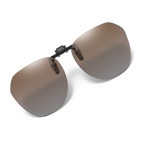 INF Polariserte Clip-on Solbriller med Etui Brun