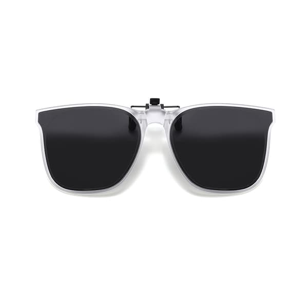 INF Foldbare Clip-On Solbriller - Polariserede Hvid