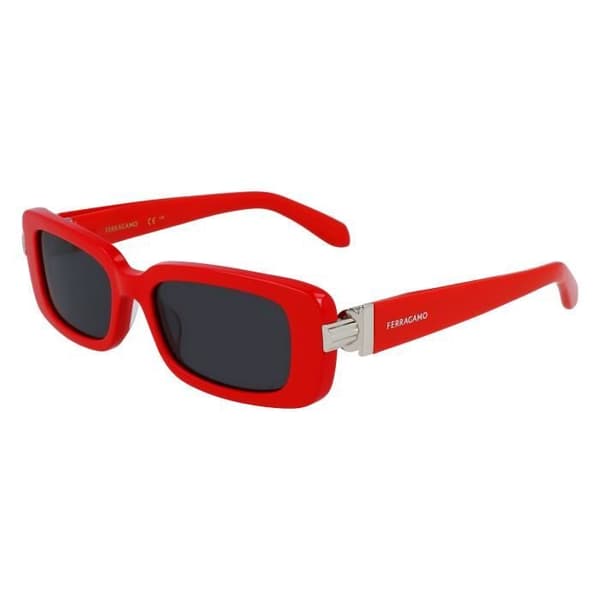 Solspeglar - FERRAGAMO - SF1105S - Aviator - Röd - Kvinna