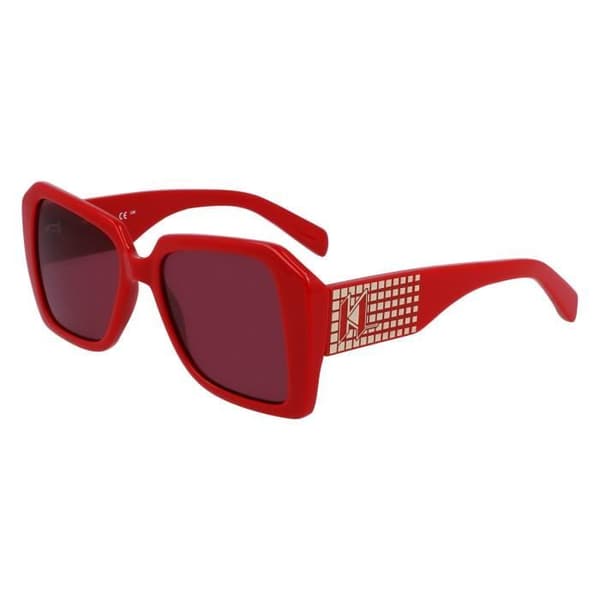 Solsken - KARL LAGERFELD - KL6140S - Röd Plastbåge - Kategori 3 Linser - Dam