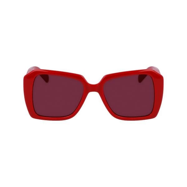 Solsken - KARL LAGERFELD - KL6140S - Röd Plastbåge - Kategori 3 Linser - Dam