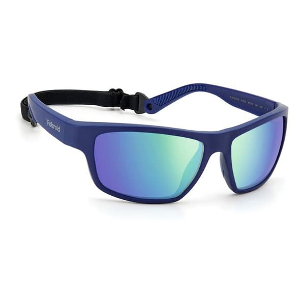 Sunglasses - POLAROID - PLD 7037/S - Wayfarer - Blå - Sport - Vuxen