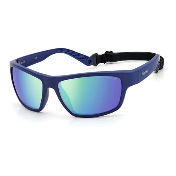 Sunglasses - POLAROID - PLD 7037/S - Wayfarer - Blå - Sport - Vuxen