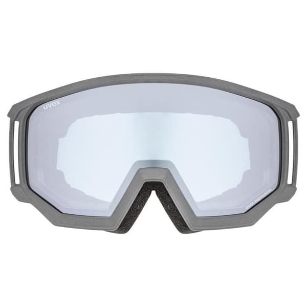 UVEX Athletic FM Rhino Mat Skidmask för män - Mirror Silver Blue S2 - Vintersport