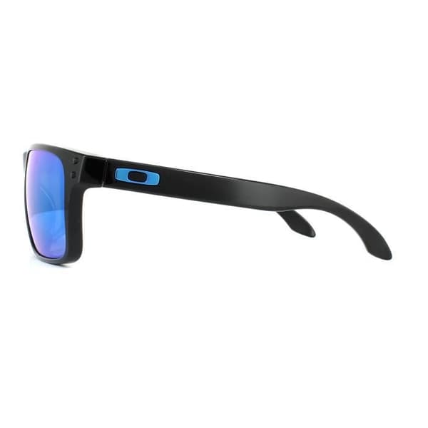Solsken - Oakley - Holbrook OO9102-F5 - Polerad svart - Prizm Sapphire - Kategori 3