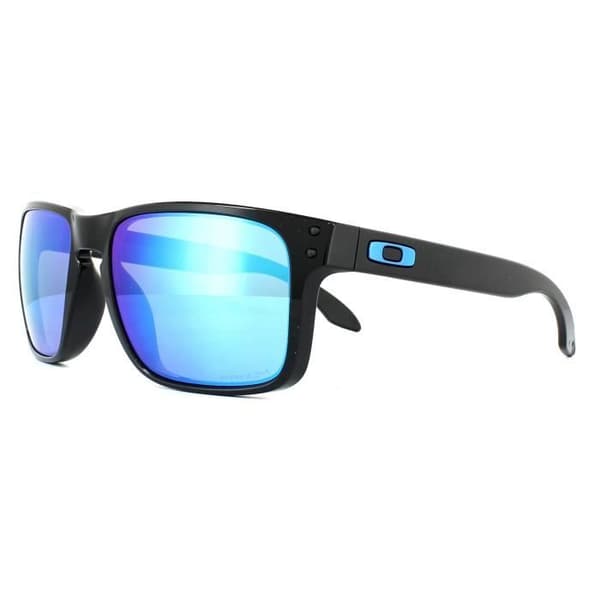 Solsken - Oakley - Holbrook OO9102-F5 - Polerad svart - Prizm Sapphire - Kategori 3
