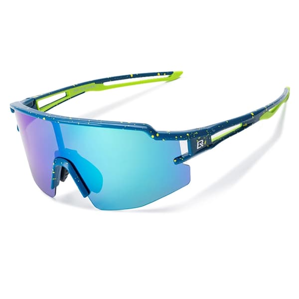 Rockbros Polariserade Cykelglasögon med UV-skydd blå linser - Blå