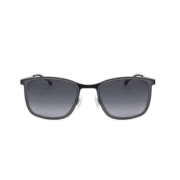 Solförsedlar Hugo Boss BOSS 1243/S 55/21/150 WCN MATTE GRÅ SVART ROSTFRITT STÅL MAN HUB SUN BOSS 1243/S WCN 55 21 150