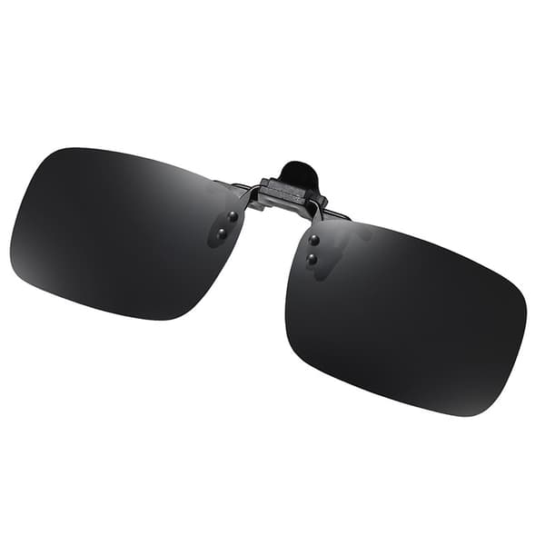 INF Clip-on Solglasögon - Liten Storlek Silver Mercury Lins Svart