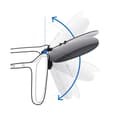 Miniatyrbilde 4 av 5: INF Store hvite Mercury Clip-on solbriller for briller Sort