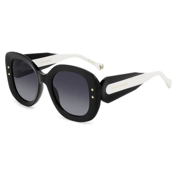 Carolina Herrera HER 0254/S 53/22/140 SVART/MÖRKGRÅ SHADED acetat kvinna Solglasögon HER 0254/S