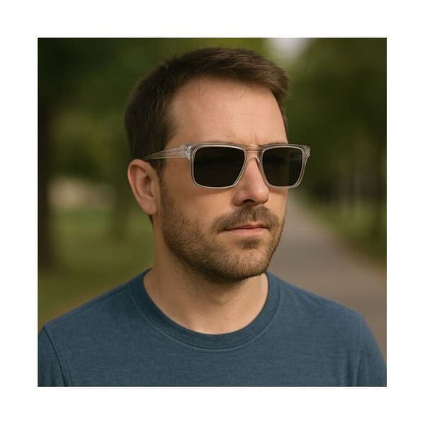 Solsögon Herr Rektangulär Dubbelbrygga Transparent Märke Sebastien Loeb Racing Skydd Index 3 Modern och Komfortabel