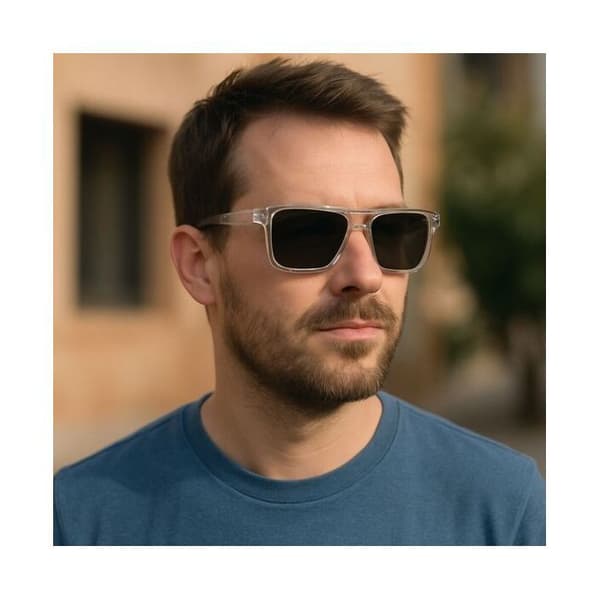 Solsögon Herr Rektangulär Dubbelbrygga Transparent Märke Sebastien Loeb Racing Skydd Index 3 Modern och Komfortabel