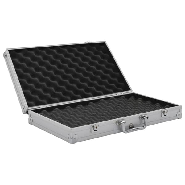 vidaXL Pistolväska aluminium ABS silver
