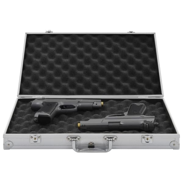 vidaXL Pistolväska aluminium ABS silver