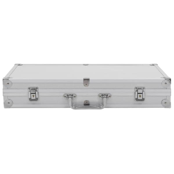 vidaXL Pistolväska aluminium ABS silver