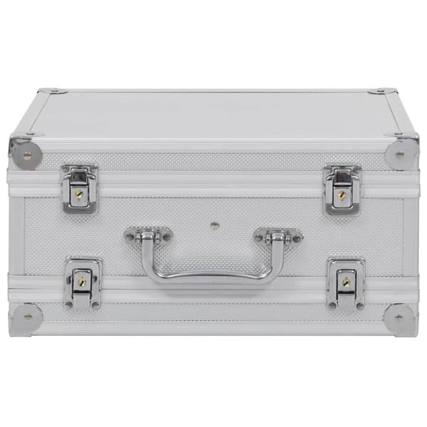 vidaXL Pistolväska aluminium ABS silver