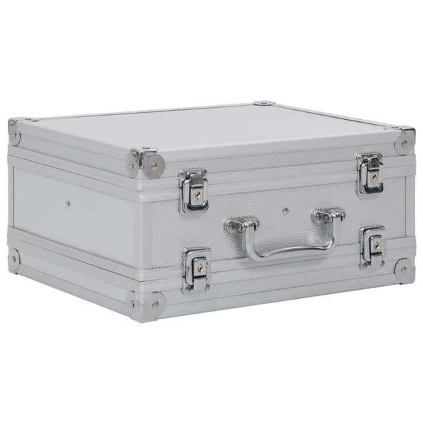 vidaXL Pistolväska aluminium ABS silver