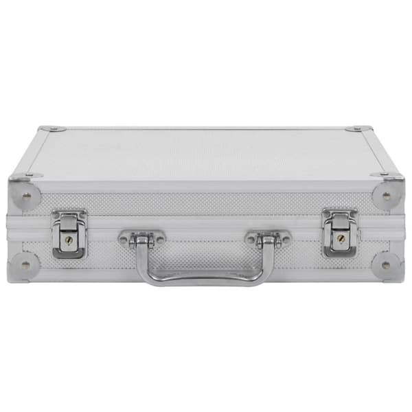 vidaXL Pistolväska aluminium ABS silver