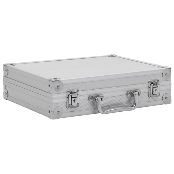 vidaXL Pistolväska aluminium ABS silver