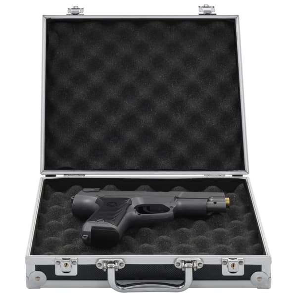 vidaXL Pistolväska aluminium ABS svart