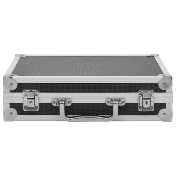 vidaXL våbenkasse aluminium ABS sort