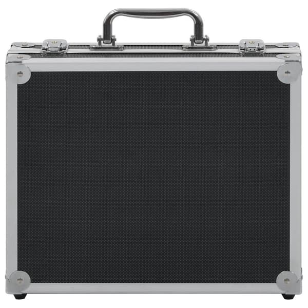 vidaXL våbenkasse aluminium ABS sort
