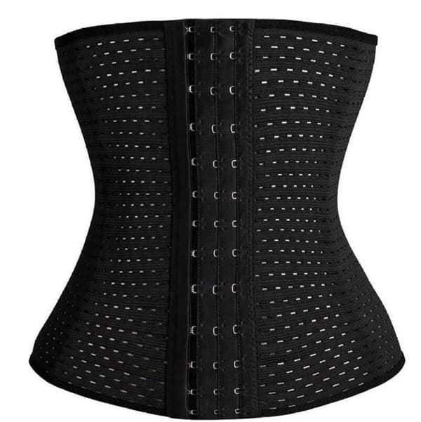 Träningskorsett / Waist Trainer för Timglasfigur - Svart Svart XL