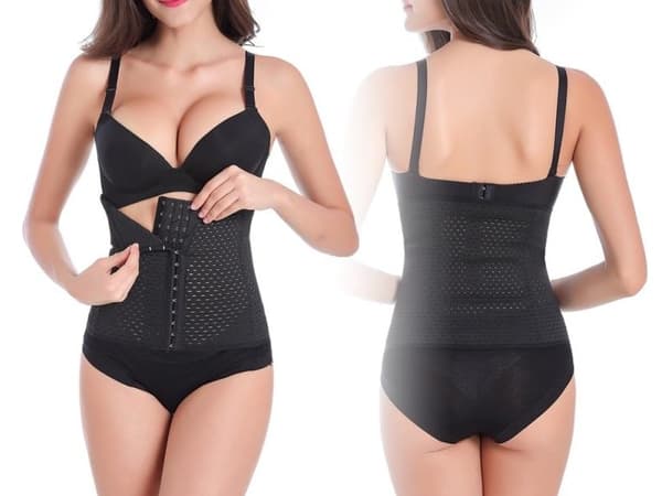 Träningskorsett / Waist Trainer för Timglasfigur - Svart