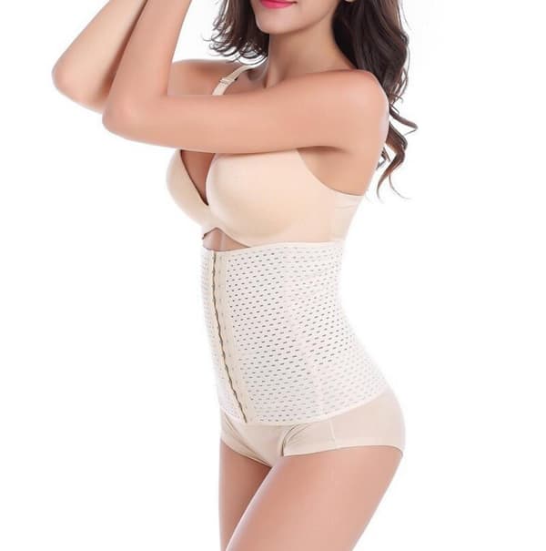 Træningskorset/Waist Trainer for Timeglasfigur - Beige